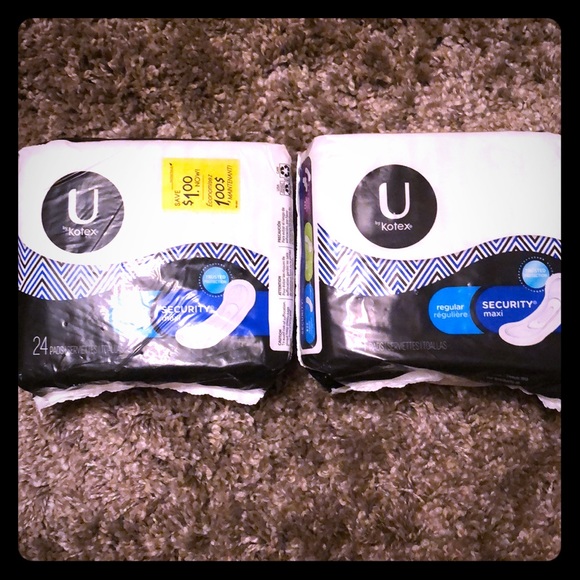 U By Kotex Other U By Kotex Security Maxi Pads Regular 24 Ct 2 Pack Poshmark